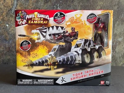 Figura de acción vehículo Power Rangers Super Samurai TIGER TANK Megazord con caja Foto 1 de 4