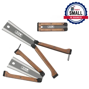 12In Double-Edged Folding Saw Heavy Duty Steel Portable Pocket Garden Camp Tools - Picture 1 of 6