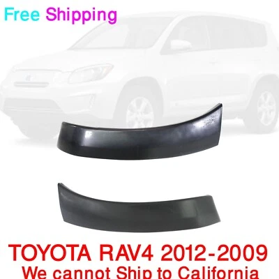 For 2009-2012 Toyota RAV4 New Bumper End Caps Primed Front Left, Right Set of 2 Foto 1 de 4