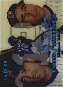 1999 (TWINS) Flair Showcase Legacy Collection Row 1 #86 Todd Walker /99