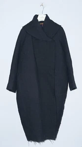 KATHARINA HOVMAN Womens Wool Designer Oversized Avantgarde Coat Jacket Size 1 - Picture 1 of 11