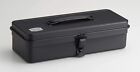 TOYO Steel Tool Box Trunk T-320 Black Made in Japan 32 x 12.5 x 8.5 cm 