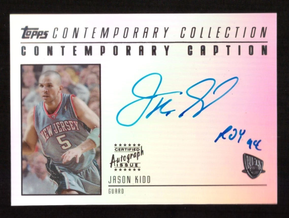 Jason Kidd Autographed Basketball Trading Card Singles for sale | eBay