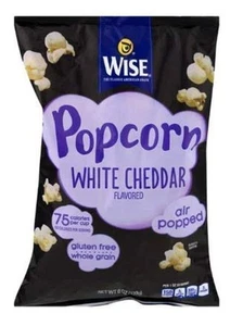 Wise Foods Air Popped White Cheddar Popcorn 6,5 Unzen Tasche (4 Taschen) - Bild 1 von 1