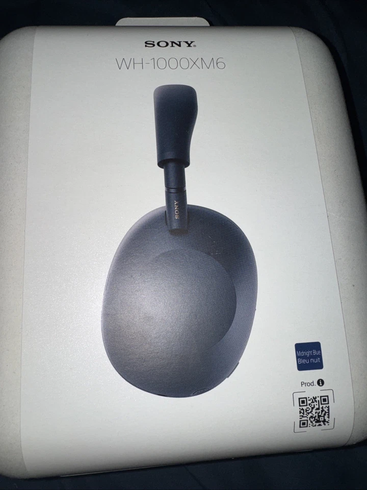 Fones de ouvido sem fio Sony WH-1000XM6 - Azul meia-noite - Imagem 1 de 2