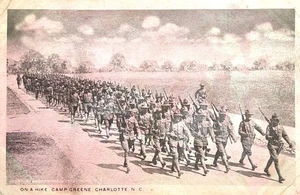 1918 WWI Postcard - On A Hike - Camp Greene - Charlotte, North Carolina. #-7763 - Picture 1 of 15