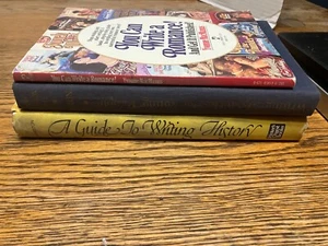 LOT OF 3 BOOKS ON WRITING BOOKS ROMANCE HISTORY AND FOR YOUNG PEOPLE VINTAGE - Picture 1 of 5
