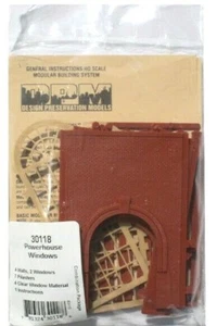 HO Scale Design Preservation Models 30118 Powerhouse Window pkg (2) - Picture 1 of 3