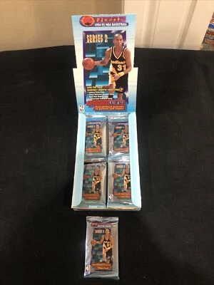 1994-95 TOPPS FINEST SERIES 2 BASKETBALL HOBBY 1 PACK From Box MICHAEL JORDAN - Image 1 of 4