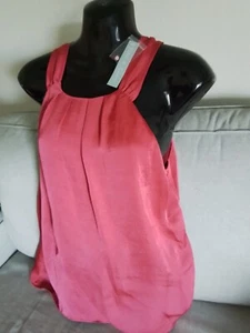 Violet & Claire SZ L Women's Blouse Top Sleeveless Cranberry Pink Polyester NWT - Picture 1 of 10