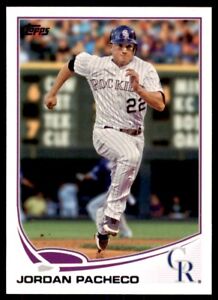 2013 Topps Jordan Pacheco Baseball Cards #186