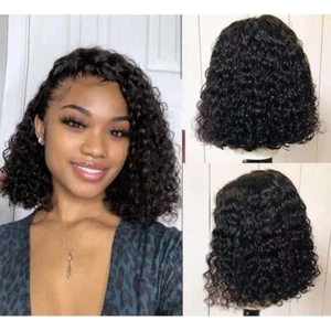 16" Short Bob Women's Wig Brazilian Synthetic Hair Natural Look Heat Resistant - Picture 1 of 9