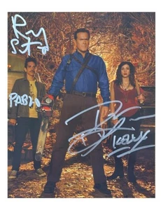 8x10" Ash Vs. Evil Dead Print Signed By Ray Santiago and Dana DeLorenzo + COA - Picture 1 of 3