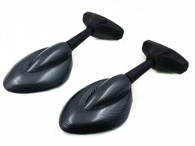 Espejos retrovisores laterales deportivos de carbono para carreras para Triumph Ducati Daytona 600 750 Foto 1 de 4