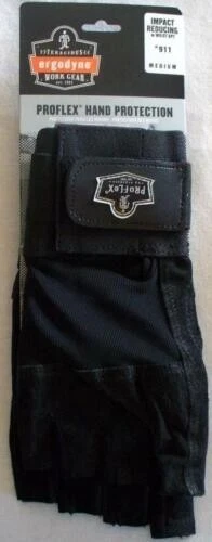 2 PAIR! Ergodyne Proflex Impact Reducing Gloves Medium #911 NEW!  2 PAIRS - Image 1 of 1