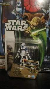 Hasbro Star Wars The Clone Wars Yoda Card Canadian CW04 Captain Rex - Picture 1 of 2