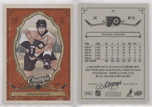 2009-10 Upper Deck Champ's Red Simon Gagne #77