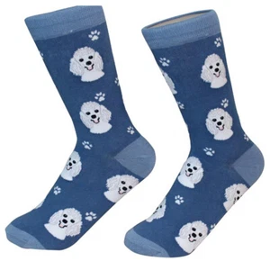 Poodle Socks Unisex White - Picture 1 of 1