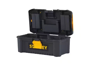 Caja de herramientas 12-1/2 pulg. Contenedor de almacenamiento portátil organizador de tapa bandeja de plástico pequeño Foto 1 de 3