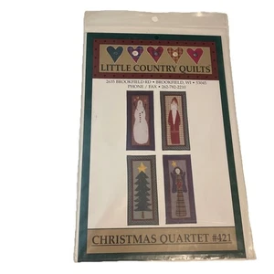 Little Country Quilts 4 Patterns "Christmas Quartet #421" Pattern Only - Picture 1 of 4
