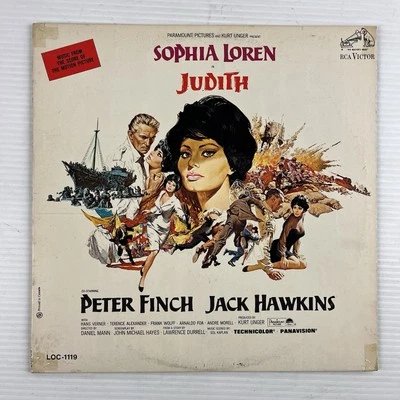 Judith - Soundtrack LP Vinyl Record Sophia Loren Peter Finch - Image 1 of 4