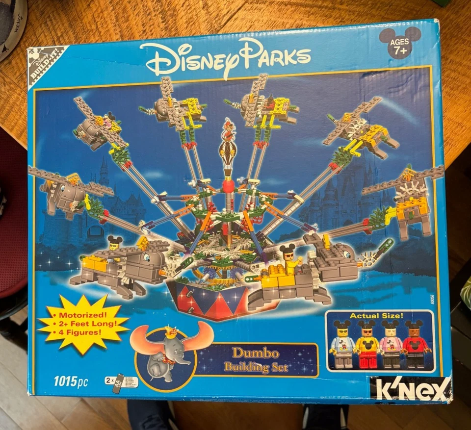 K'NEX Disney Parks Motorized Dumbo Ride 1015 PC Building Set 60056