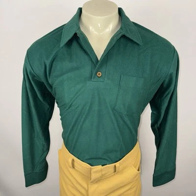 Vintage John Blair Velour Shirt Mens XL Soft Disco Mod Nik NOS 70s Deadstock NIB - Image 1 of 4