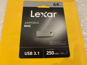 Lexar Jumpdrive M45 64 GB Usb 3.1 Flash Drive,Gray - Photo 1/2