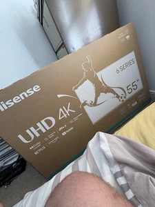Hisense UHD 4K Series 6 55-inch Smart TV. Unboxed Not Used - Picture 1 of 1