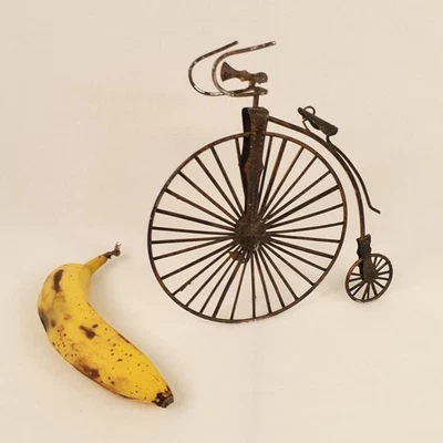 Figura de bicicleta Penny Farthing de rueda alta modelo decoración del hogar Foto 1 de 4