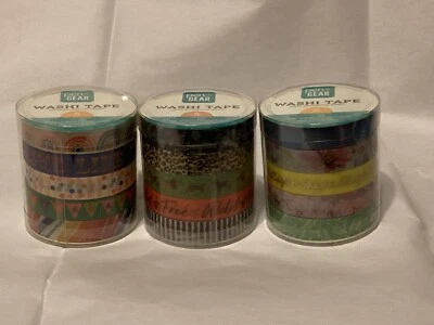 15 Rolls Washi Tape For DIY Scrapbooking-Paper Decor-Adhesive Sticker Crafts - Image 1 of 4