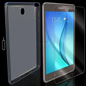 Ultra-Clear Screen Protector + Durable Soft TPU Case f Samsung Galaxy Tab A 8.0" - Picture 1 of 1