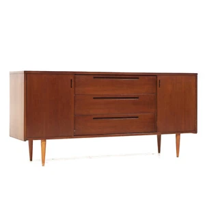 Founders Style Mid Century Walnut Credenza - Picture 1 of 10