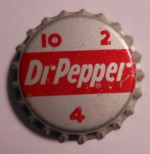 Vintage Dr Pepper 10-2-4 "Slant"..cork..unused..SODA BOTTLE CAP #1 - Picture 1 of 1