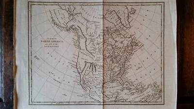 1796 ORIGINAL ANTIQUE COPPERPLATE MAP - A NEW MAP OF NORTH AMERICA - Image 1 of 4