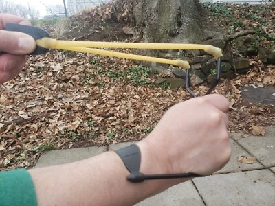 TACTICAL Starter Sling Shot Boy Scout Kids Hunting Folding Pocket Slingshot Free Shipping