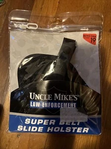 Uncle Mike's Law Enforcement Super Belt Slide Holster #8619-0 SIZE 19 - Picture 1 of 2