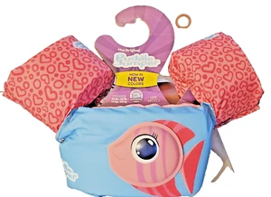 Kinder Schwimmweste "Puddle Jumper" 30 bis 50 Pfund US Coast Guard Approved Pink Fish - Bild 1 von 5