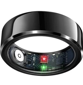 So+ Smart Health Fitness Tracker Ring Model: SR-H Size:17=(size 5) BLACK. .219 - Picture 1 of 10