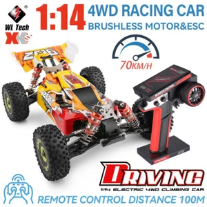 WLtoys 144010 1/14 RC Car 75KM/H High Speed Off-Road 2.4G Brushless 4WD RC Toys - Picture 1 of 16