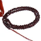 Natural Red Garent Faceted Rondelle Beads 6.5 Inch Loose Gemstone Jewelry