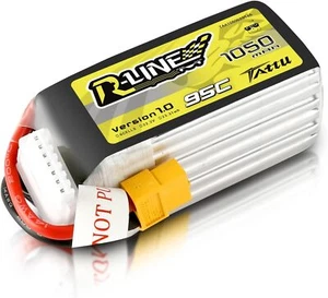 Tattu 1050mAh 6S 22.2V 95C Lipo Battery With XT60 Plug For FPV Racing Quadcopter - Picture 1 of 6