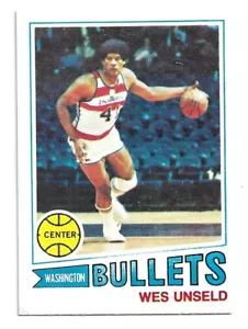 1977-78 Topps #75 Wes Unseld, Washington Bullets, White Back - Picture 1 of 3