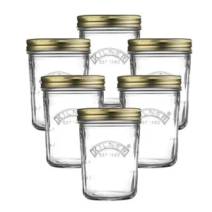Kilner Canning Glass Jars 6pc Kilner 350ml Wide Mouth Containers Preserve Jars - Picture 1 of 8