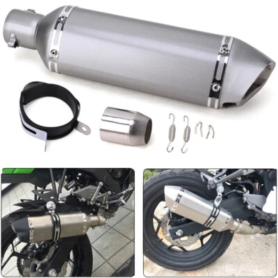 Universal 38-51mm Motorcycle ATV Slip on Exhaust Muffler Pipe DB Killer Silencer - Image 1 of 4