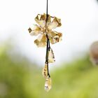 Car Pendant Flower Crystal Hanging Suspension Ornament Faceted Suncatcher Prism