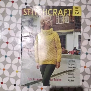 Stitchcraft Magazine Sept 1962 Retro Knitting, Crochet and Homemaking Contents - Picture 1 of 1