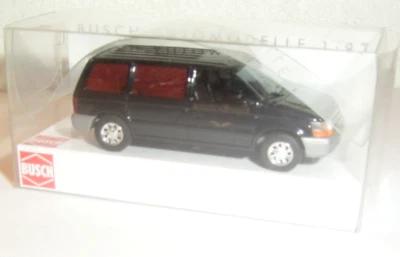 Busch 44622 / Chrysler Voyager , Bestattungswagen Schwarz / 1:87 Top Modell - Bild 1 von 2