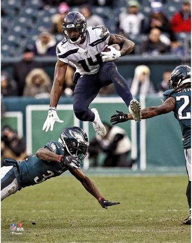 DK Metcalf Seattle Seahawks Unsigned Hurdle Photograph Cover