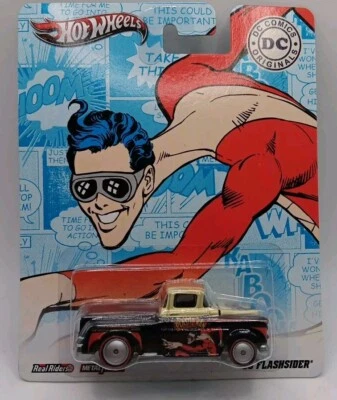 2012 Hot Wheels DC Comics Plasticman 56 Chevy Flashsider Real Riders - Image 1 of 3